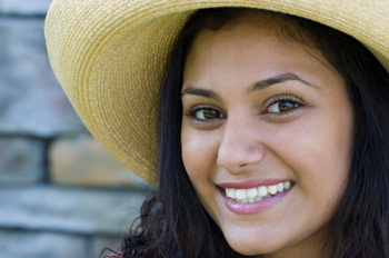 Woman Yellow Hat