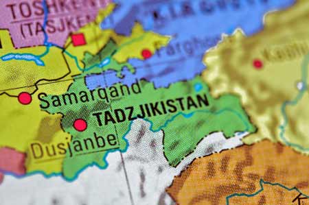 map tajikistan 1