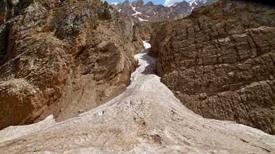 zard kuh glacier